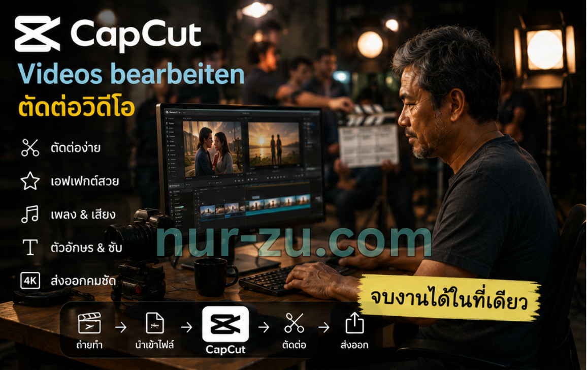 🎬CapCut Videos bearbeiten ตัดต่อวิดีโอ